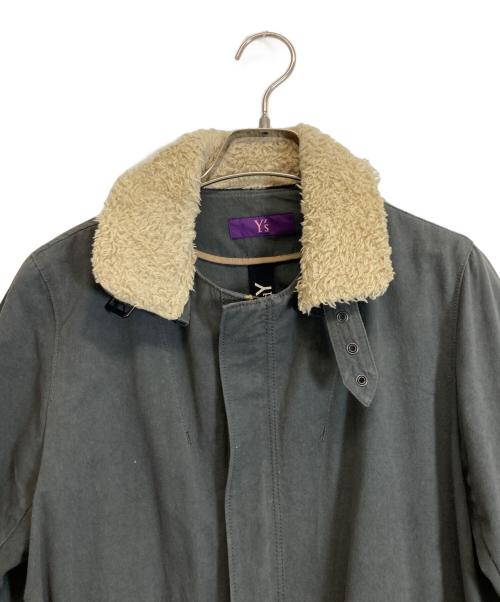 Y's（ワイズ）Y's (ワイズ) GROUND Y (グラウンドワイ) コート グレー サイズ:Sの古着・服飾アイテム
