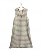 ANAYIアナイ）の古着「ノースリーブツイードワンピース」｜ホワイト