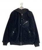 DIESEL Black Goldディーゼル ブラック ゴールド）の古着「リバーシブルボアパーカー」｜ブラック