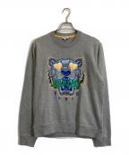 KENZOケンゾー）の古着「タイガー刺繍スウェット」｜グレー