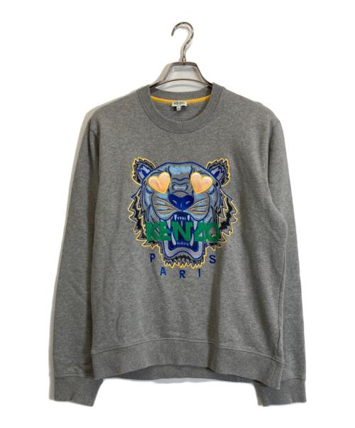 KENZO（ケンゾー）KENZO (ケンゾー) タイガー刺繍スウェット グレー サイズ:Lの古着・服飾アイテム