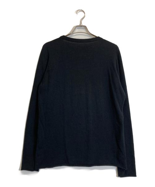 lucien pellat-finet（ルシアン・ペラフィネ）lucien pellat-finet (ルシアン・ペラフィネ) スカルローズデザインカシミヤニット ブラック サイズ:Lの古着・服飾アイテム