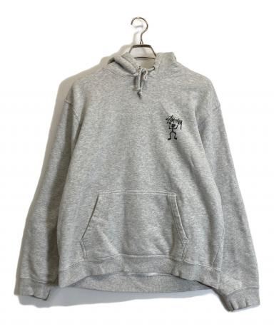 Stussy シャドーマンブラック パーカー Mサイズ 最高デザイン】ステューシー シャドーマン バッグロゴ パーカー 黒 超