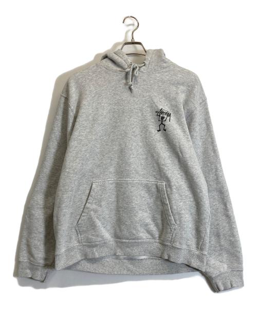 stussy（ステューシー）stussy (ステューシー) シャドーマンパーカー グレー サイズ:Lの古着・服飾アイテム