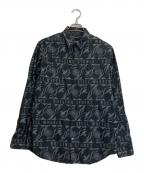 Thee Hysteric XXXジィ ヒステリックトリプルエックス）の古着「総柄シャツ」｜ブラック