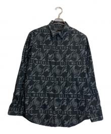 Thee Hysteric XXX（ジィ ヒステリックトリプルエックス）の古着「総柄シャツ」｜ブラック