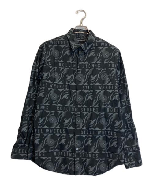 Thee Hysteric XXX（ジィ ヒステリックトリプルエックス）Thee Hysteric XXX (ジィ ヒステリックトリプルエックス) 総柄シャツ ブラック サイズ:Lの古着・服飾アイテム