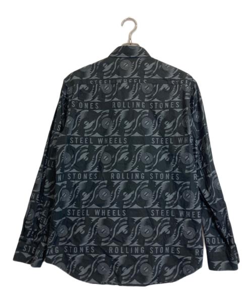 Thee Hysteric XXX（ジィ ヒステリックトリプルエックス）Thee Hysteric XXX (ジィ ヒステリックトリプルエックス) 総柄シャツ ブラック サイズ:Lの古着・服飾アイテム