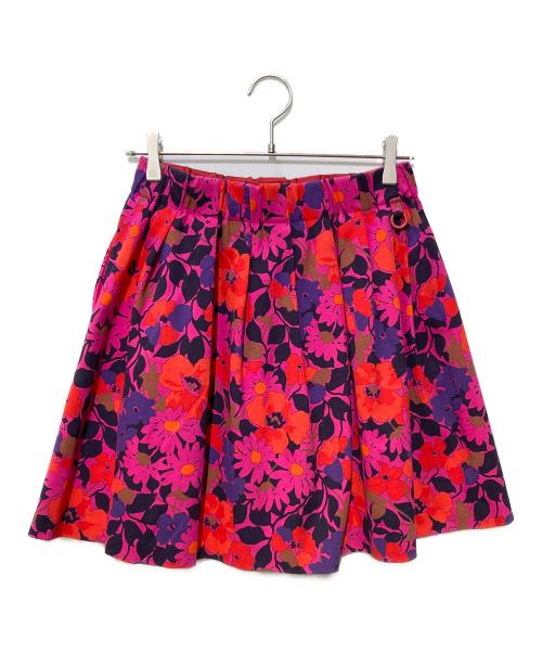 PEARLY GATES（パーリーゲイツ）PEARLY GATES (パーリーゲイツ) 総柄ゴルフスカート ピンク サイズ:Sの古着・服飾アイテム