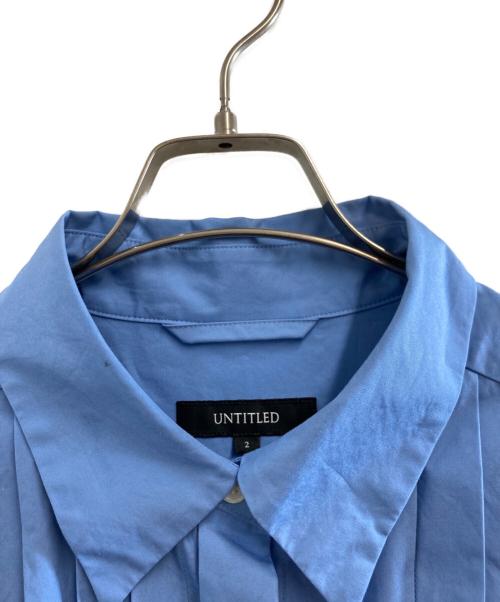 UNTITLED（アンタイトル）UNTITLED (アンタイトル) シャツワンピース スカイブルー サイズ:2の古着・服飾アイテム
