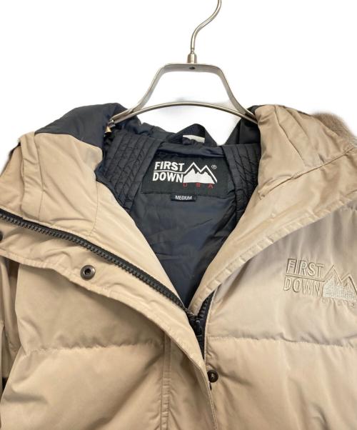 FIRST DOWN（ファーストダウン）FIRST DOWN (ファーストダウン) ダウンコート カーキ サイズ:Mの古着・服飾アイテム
