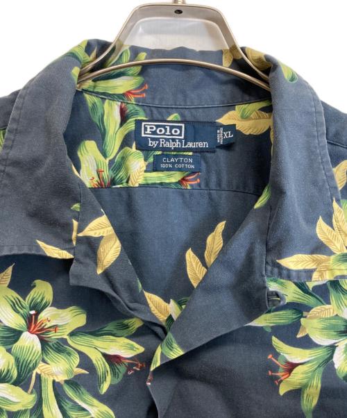 POLO RALPH LAUREN（ポロ・ラルフローレン）POLO RALPH LAUREN (ポロ・ラルフローレン) アロハシャツ ネイビー サイズ:XLの古着・服飾アイテム