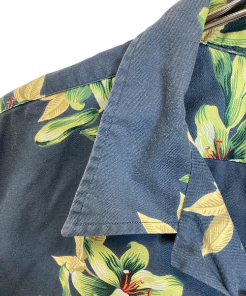 POLO RALPH LAUREN（ポロ・ラルフローレン）POLO RALPH LAUREN (ポロ・ラルフローレン) アロハシャツ ネイビー サイズ:XLの古着・服飾アイテム