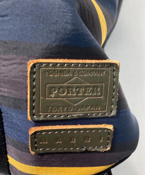 PORTER（ポーター）PORTER (ポーター) MARNI (マルニ) 2WAYバッグ ネイビーの古着・服飾アイテム