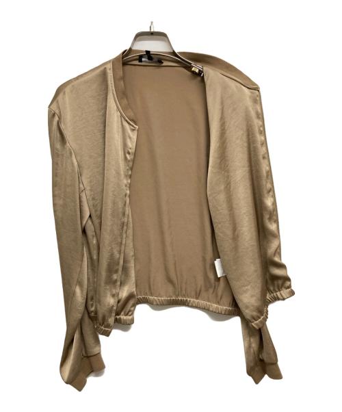 theory（セオリー）theory (セオリー) サテンブルゾン ベージュ サイズ:Sの古着・服飾アイテム
