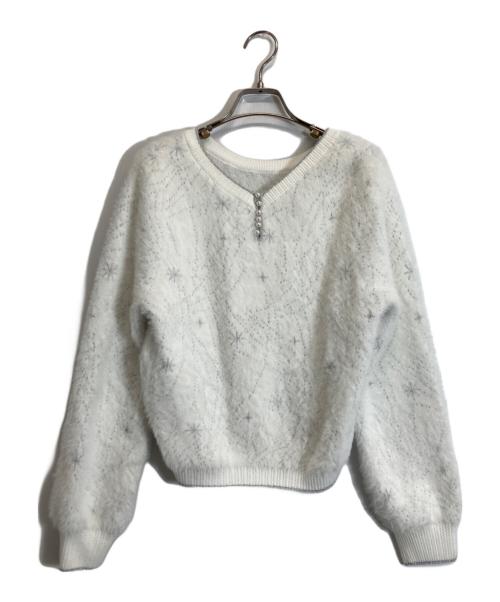 ANAYI（アナイ）ANAYI (アナイ) モヘアニット ホワイト サイズ:Mの古着・服飾アイテム