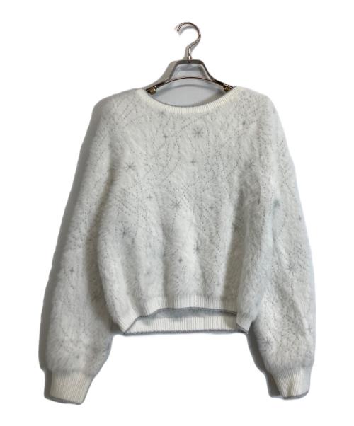 ANAYI（アナイ）ANAYI (アナイ) モヘアニット ホワイト サイズ:Mの古着・服飾アイテム