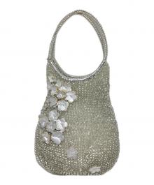 ANTEPRIMA（アンテプリマ）の古着「ラウンドドロップフラワーバッグ」｜グレー