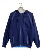 MONCLERモンクレール）の古着「ニットパーカー」｜ブルー