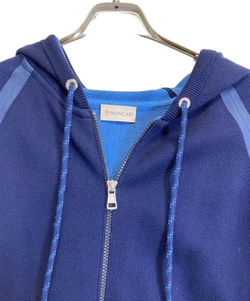 MONCLER（モンクレール）MONCLER (モンクレール) ニットパーカー ブルー サイズ:XLの古着・服飾アイテム