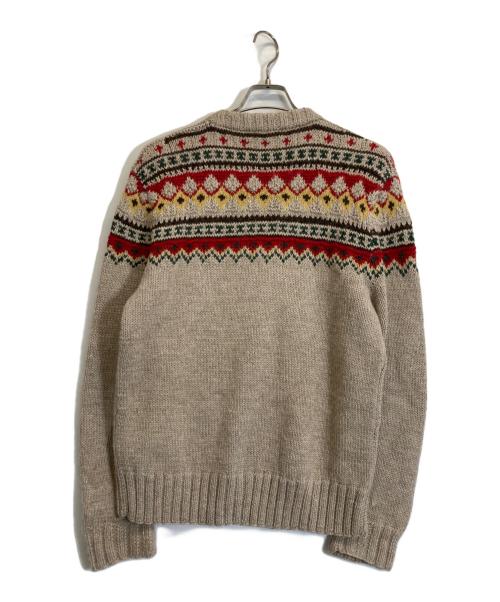 POLO RALPH LAUREN（ポロ・ラルフローレン）POLO RALPH LAUREN (ポロ・ラルフローレン) フェアアイル柄ニット ブラウン サイズ:Sの古着・服飾アイテム