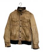 5351 pour les hommes5351プールオム）の古着「ラムレザージャケット」｜ブラウン