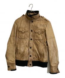 5351 pour les hommes（5351プールオム）の古着「ラムレザージャケット」｜ブラウン