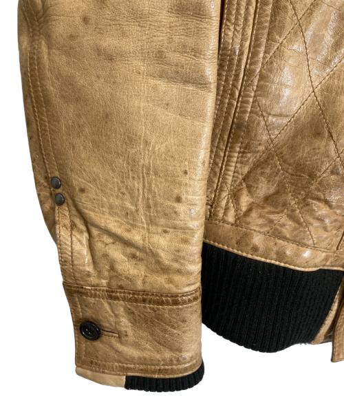 5351 pour les hommes（5351プールオム）5351 pour les hommes (5351プールオム) ラムレザージャケット ブラウン サイズ:2の古着・服飾アイテム