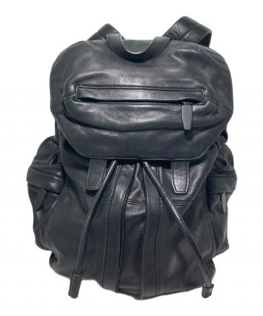 ✨希少✨アレキサンダーワン ×  本革 リュック バックパック 黒 廃盤品 中古・古着通販】ALEXANDER WANG (アレキサンダー・ワン) レザーバック