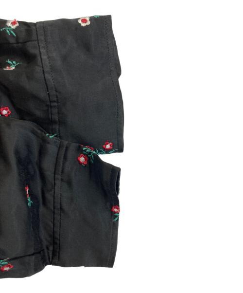 ticca（ティッカ）TICCA (ティッカ) フラワーエンブロイダリーシャツ ブラック サイズ:FREEの古着・服飾アイテム