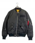 DIESELディーゼル）の古着「MA-1ジャケット」｜ブラック