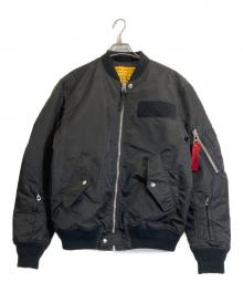 DIESEL（ディーゼル）の古着「MA-1ジャケット」｜ブラック