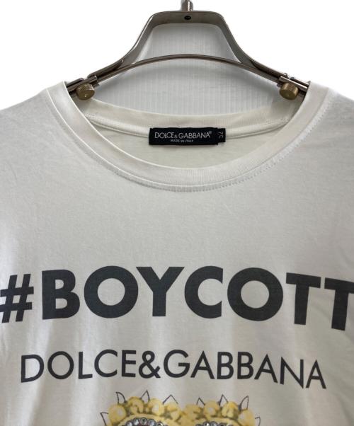 DOLCE & GABBANA（ドルチェ＆ガッバーナ）DOLCE & GABBANA (ドルチェ＆ガッバーナ) Tシャツ ホワイト サイズ:52の古着・服飾アイテム