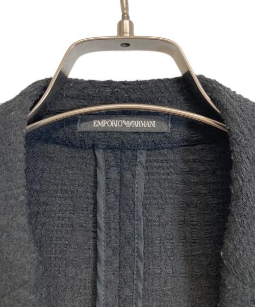 EMPORIO ARMANI（エンポリオ アルマーニ）EMPORIO ARMANI (エンポリオ アルマーニ) テーラードジャケット ブラック サイズ:1の古着・服飾アイテム