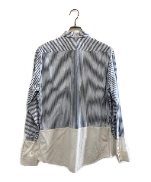 HERMES（エルメス）HERMES (エルメス) セリエボタン切替シャツ スカイブルー サイズ:-の古着・服飾アイテム