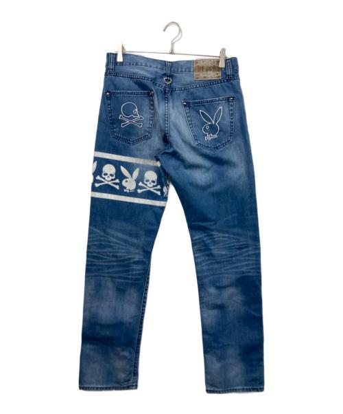 PLAY BOY（プレイボーイ）PLAY BOY (プレイボーイ) Mastermind (マスターマインド) デニムパンツ インディゴ サイズ:34の古着・服飾アイテム