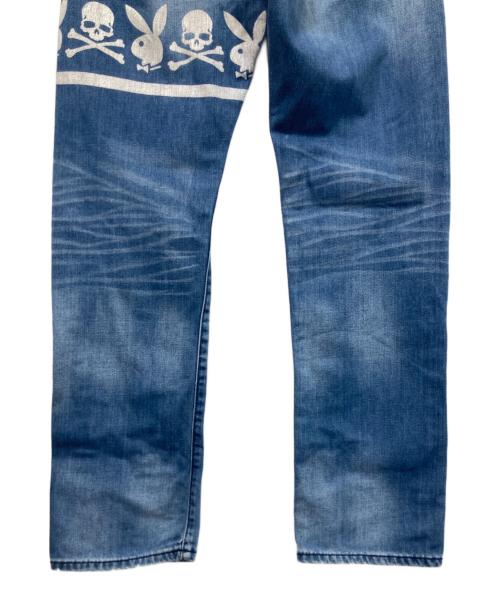 PLAY BOY（プレイボーイ）PLAY BOY (プレイボーイ) Mastermind (マスターマインド) デニムパンツ インディゴ サイズ:34の古着・服飾アイテム