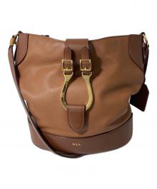 RALPH LAUREN（ラルフローレン）の古着「カウレザーショルダーバッグ」｜ブラウン