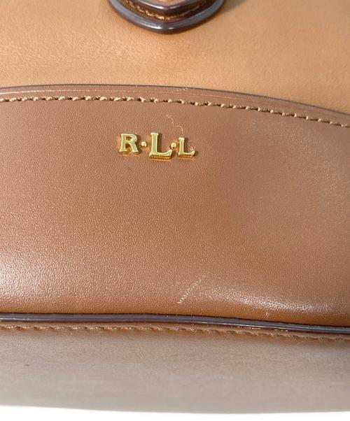RALPH LAUREN（ラルフローレン）RALPH LAUREN (ラルフローレン) カウレザーショルダーバッグ ブラウンの古着・服飾アイテム