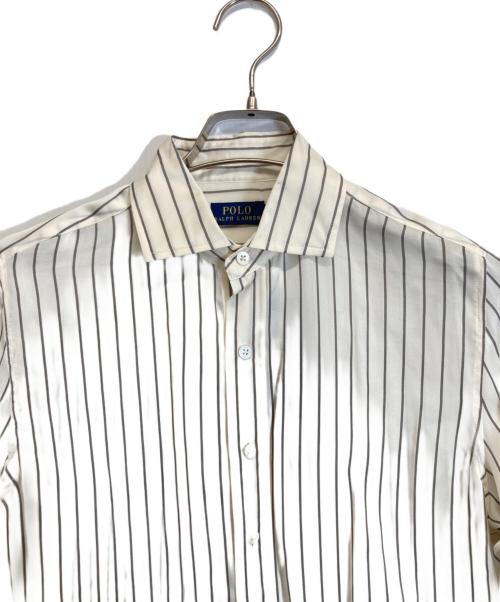 POLO RALPH LAUREN（ポロ・ラルフローレン）POLO RALPH LAUREN (ポロ・ラルフローレン) シルクシャツ アイボリー サイズ:4 未使用品の古着・服飾アイテム