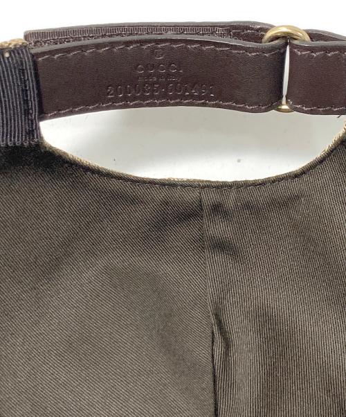 GUCCI（グッチ）GUCCI (グッチ) GGキャンバス シェリーラインキャップ ベージュの古着・服飾アイテム