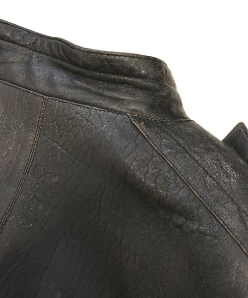 pellepelle（ペレペレ）pellepelle (ペレペレ) レザージャケット ブラック サイズ:36の古着・服飾アイテム
