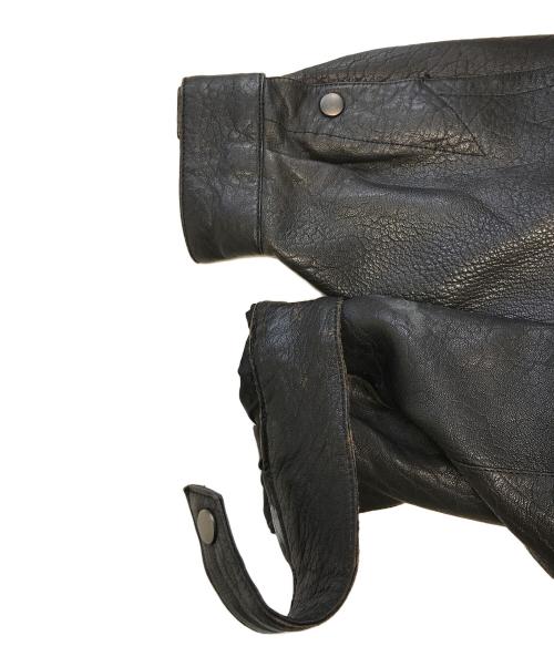 pellepelle（ペレペレ）pellepelle (ペレペレ) レザージャケット ブラック サイズ:36の古着・服飾アイテム