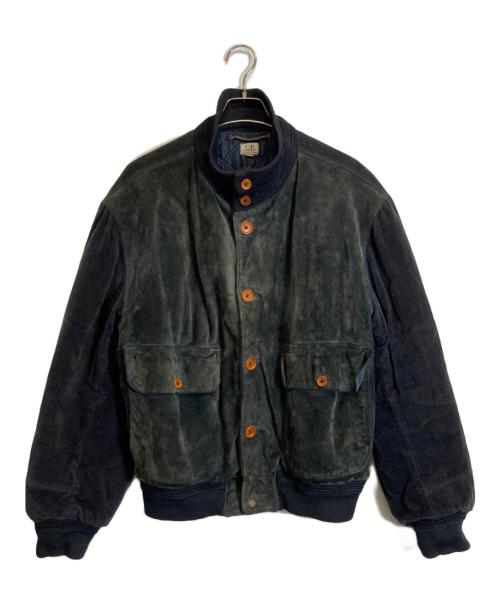 C.P COMPANY（シーピーカンパニー）C.P COMPANY (シーピーカンパニー) スウェードバルスタージャケット ネイビー サイズ:48の古着・服飾アイテム