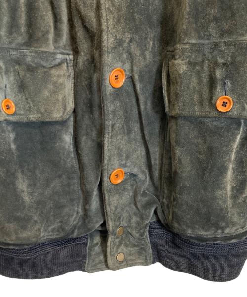 C.P COMPANY（シーピーカンパニー）C.P COMPANY (シーピーカンパニー) スウェードバルスタージャケット ネイビー サイズ:48の古着・服飾アイテム