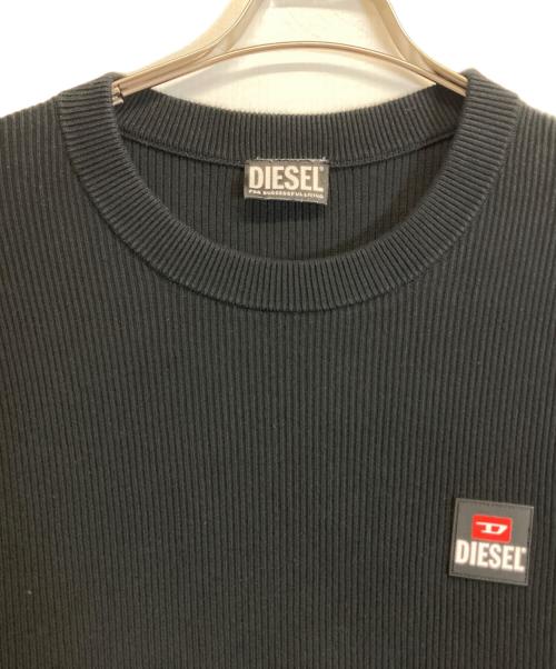 DIESEL（ディーゼル）DIESEL (ディーゼル) K-ATHENSNEW クルーネックニット ブラック サイズ:Lの古着・服飾アイテム
