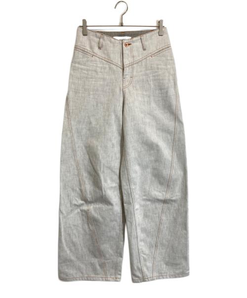 IRENE（アイレネ）IRENE (アイレネ) ワイドパンツ ホワイト サイズ:36の古着・服飾アイテム