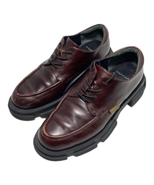 MANA（マナ）MANA (マナ) レザーシューズ ブラウン サイズ:40の古着・服飾アイテム