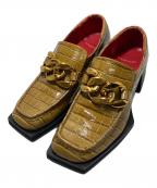 MANAマナ）の古着「チャンキーソールローファー」｜ブラウン