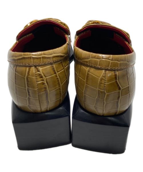 MANA（マナ）MANA (マナ) チャンキーソールローファー ブラウン サイズ:25の古着・服飾アイテム